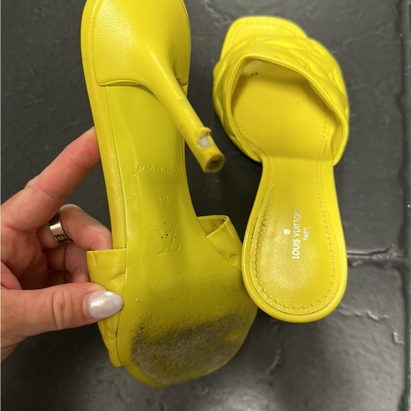 Louis Vuitton Monogram Embossed Heels - Picture 5 of 10